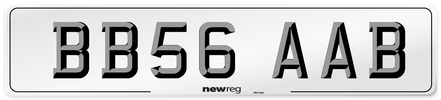 BB56 AAB Number Plate from New Reg